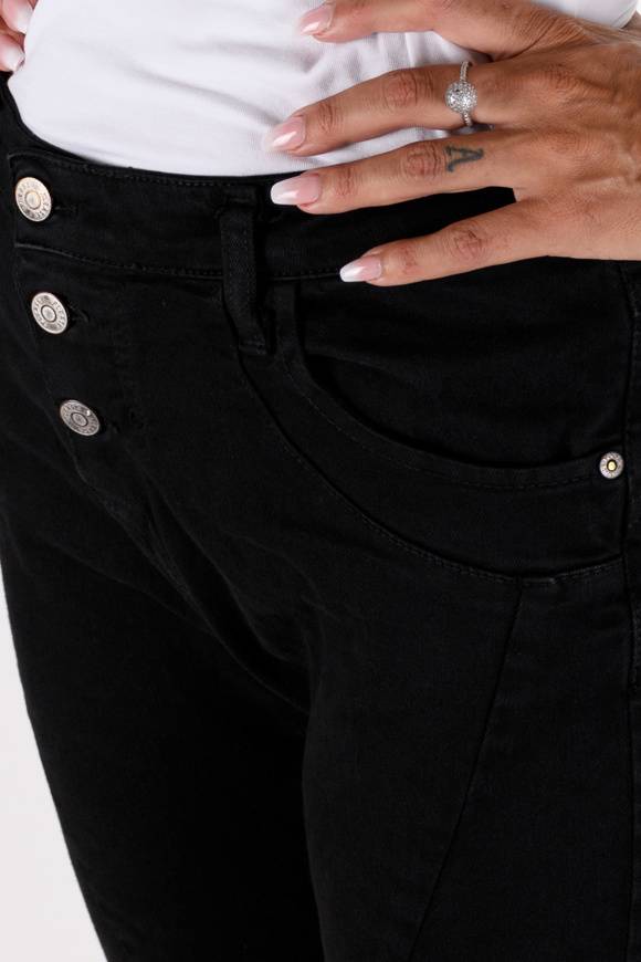 Please Jeans Please - Jeans P78 - Nero Bull Denim Vendita Calda