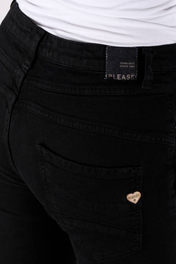 Please Jeans Please - Jeans P78 - Nero Bull Denim Vendita Calda