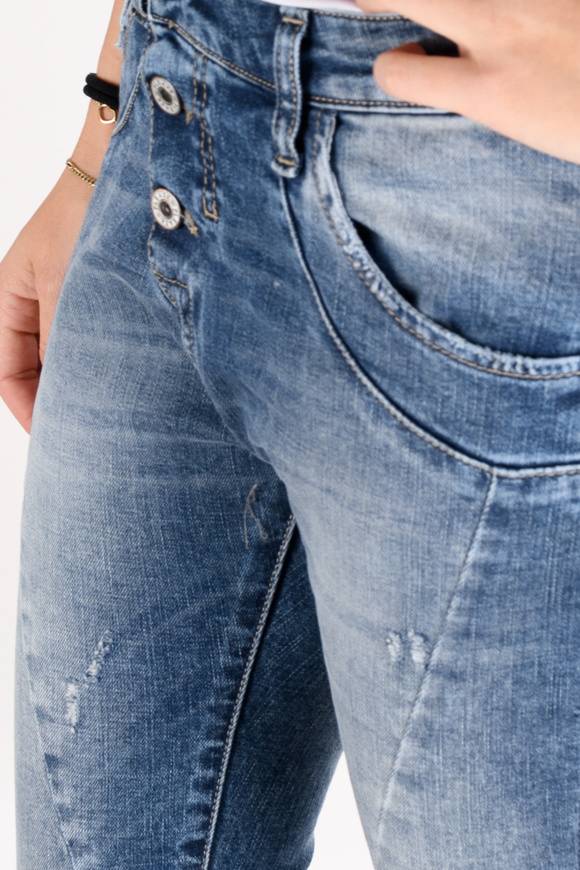 Please Jeans Please - Jeans P78 PVI - Blu Denim Vendita Economica
