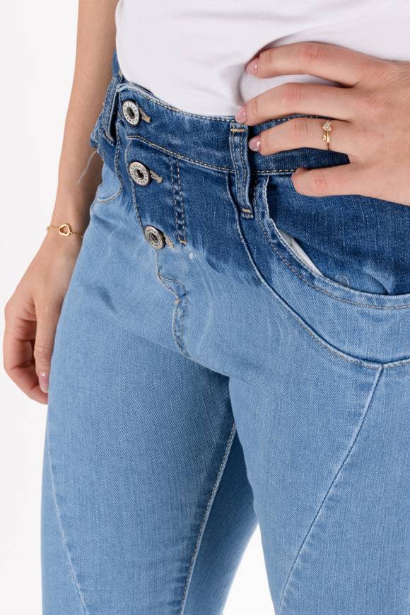 Please Jeans Please - Jeans P78 I5S - Blu Denim Vendite Flash