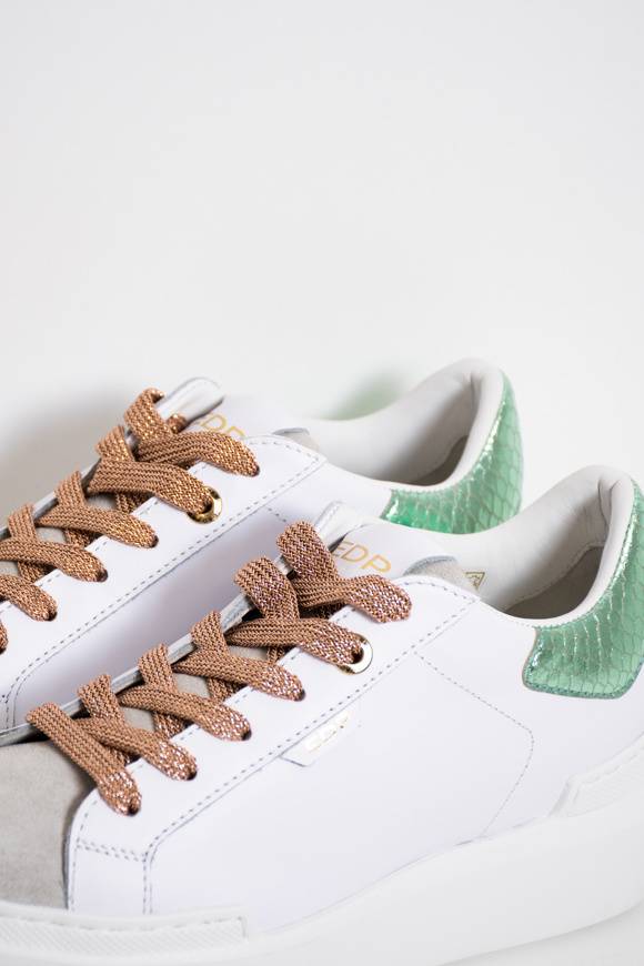 Please Jeans ED PARRISH SARAH SNEAKER - GHIACCIO/PITONTE/LAM Nuova