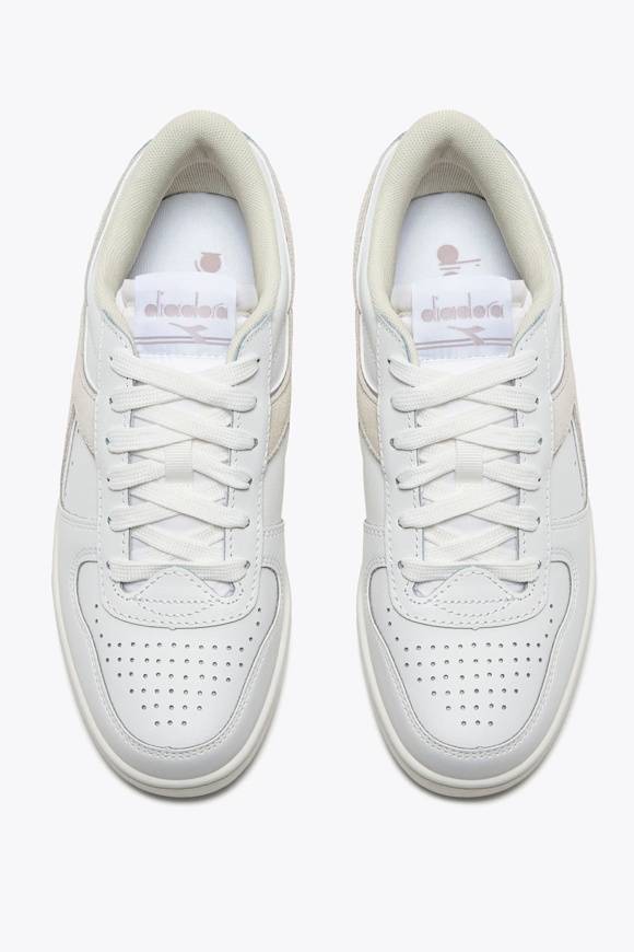 Please Jeans DIADORA SNEAKER BASKET LOW - 501 015 - WHITE LILAC MARMO Spedizione Gratuita