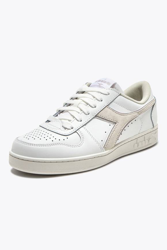 Please Jeans DIADORA SNEAKER BASKET LOW - 501 015 - WHITE LILAC MARMO Spedizione Gratuita