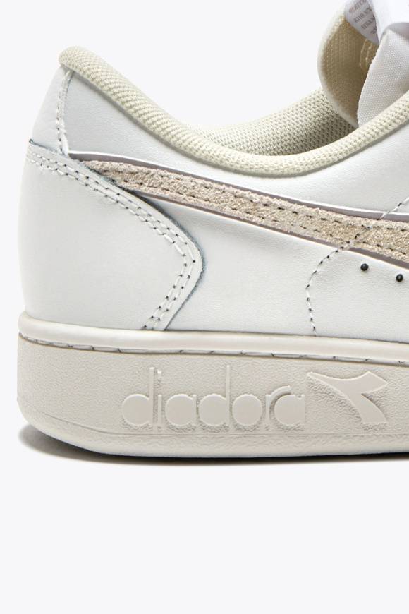 Please Jeans DIADORA SNEAKER BASKET LOW - 501 015 - WHITE LILAC MARMO Spedizione Gratuita