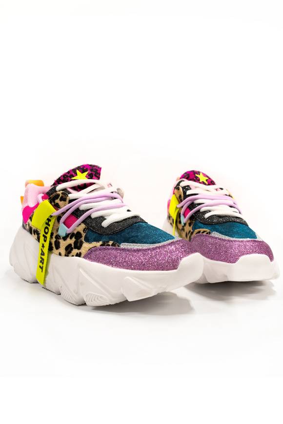 Please Jeans SHOP ART - SNEAKER 221 - MULTICOLOR Qualità Garantita