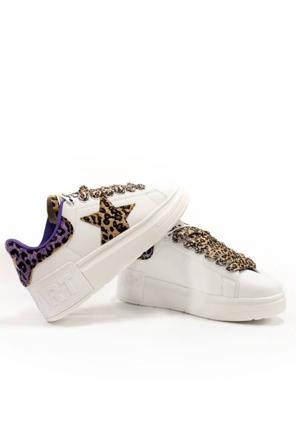 Please Jeans SHOP ART - SNEAKER 208 - WHITE MACULATO Negozi Online