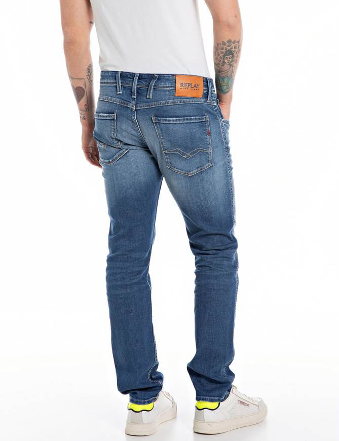 Please Jeans REPLAY JEANS ANBASS - M91 602 - BLUE DENIM Saldi