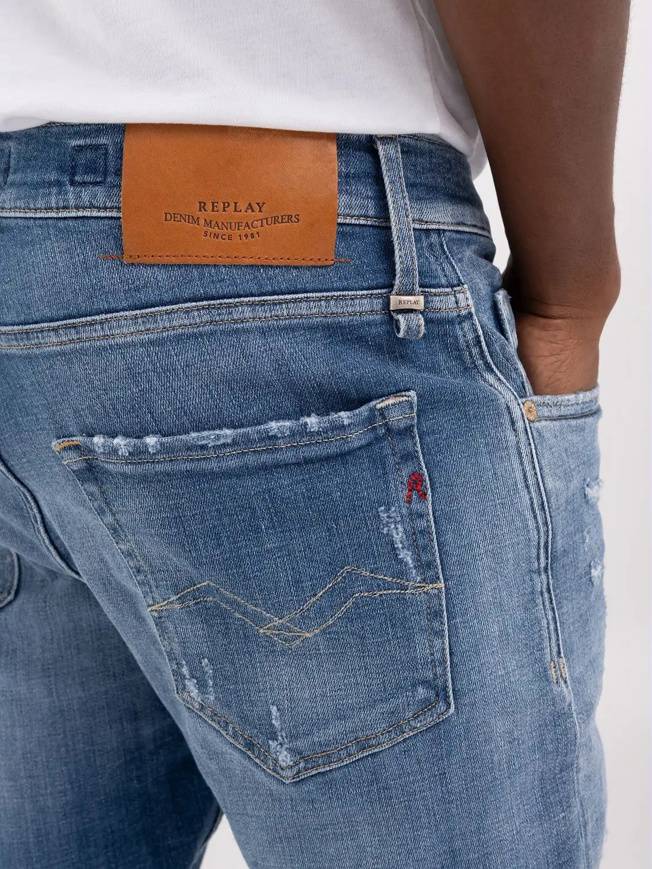 Please Jeans REPLAY JEANS MICKYM - M10 656 - BLUE DENIM Hotsell