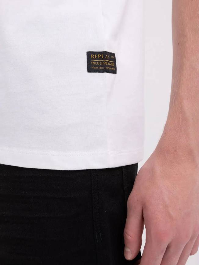 Please Jeans REPLAY T-SHIRT - M67 660 - WHITE Vendita Calda