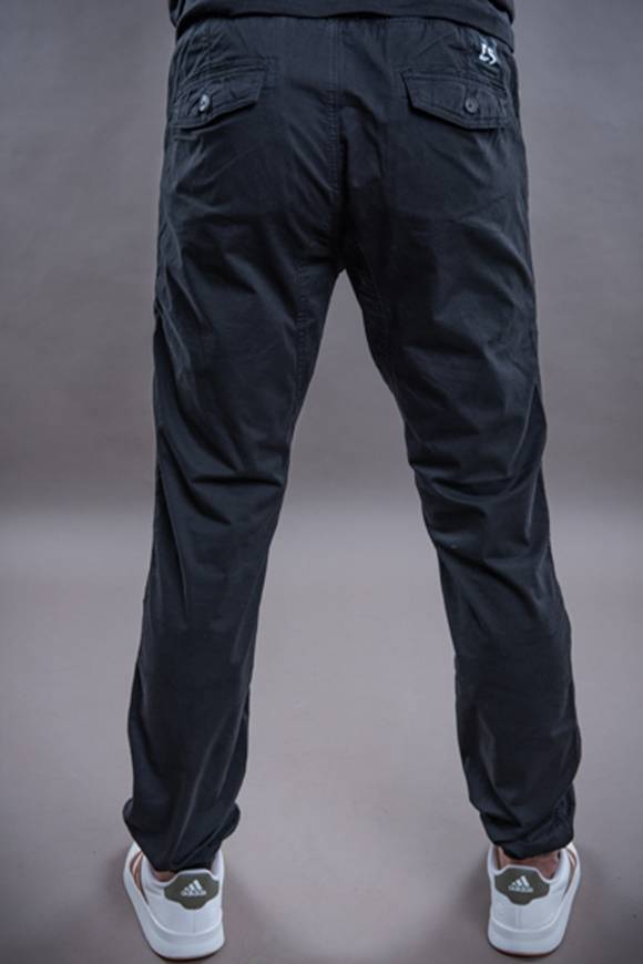 Please Jeans DUNKELSCHWARZ PANTALONI POP ZIP - BLACK Negozio