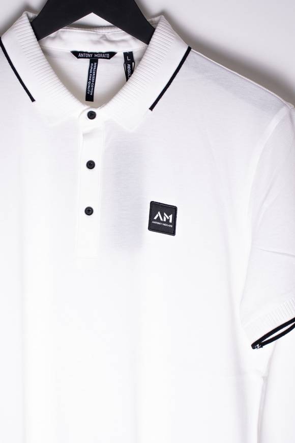 Please Jeans ANTONY MORATO POLO REGULAR - BIANCO In Saldo