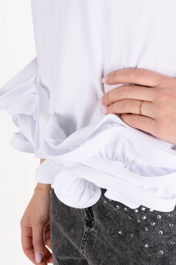 Please Jeans Please - Maglietta T0N 000 - Bianco Nuovo