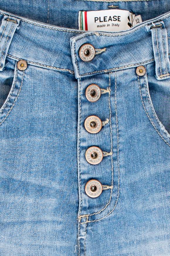 Please Jeans Please - Shorts P88 DQG - Blu Denim Qualità
