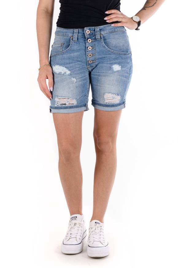 Please Jeans Please - Shorts P88 DQG - Blu Denim Qualità