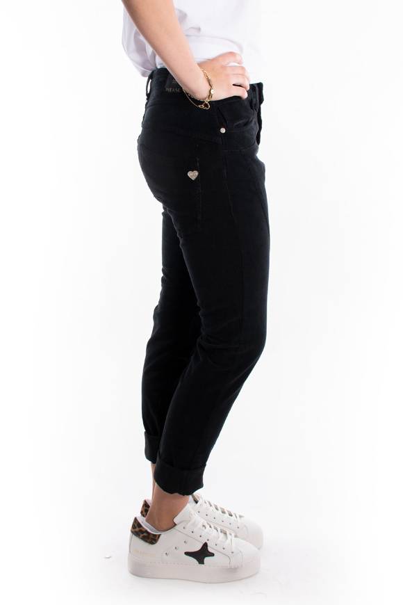 Please Jeans PLEASE CORD PANTALONI P78 - NERO Pezzi Unici