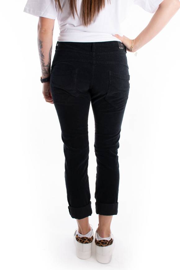Please Jeans PLEASE CORD PANTALONI P78 - NERO Pezzi Unici