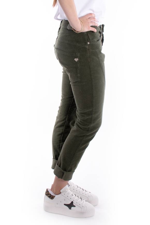 Please Jeans PLEASE CORD PANTALONI P78 - MURKY GREEN Soddisfazione Garantita