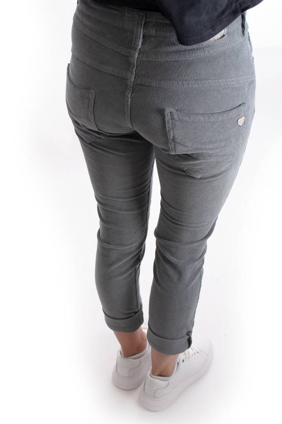 Please Jeans PLEASE CORD PANTALONI P78 - GARGOYLE Qualità Garantita