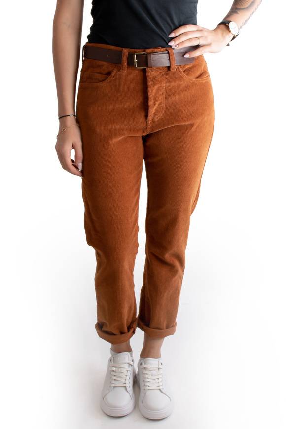 Please Jeans PLEASE CORD PANTS - P2T N3N - BRUCIATO 23 Consegna Veloce