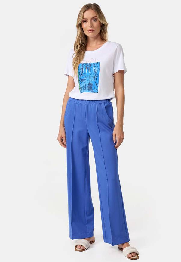 Please Jeans T-SHIRT CATNOIR IN MODAL CON STAMPA - AZZURRO TRES BIEN Moda