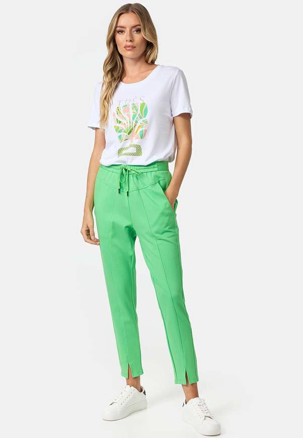 Please Jeans T-SHIRT CATNOIR IN MODAL CON STAMPA - VERDE TRES BIEN Italy
