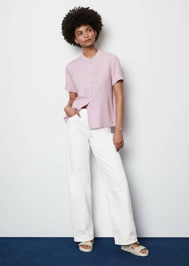 Please Jeans MARCO POLO BLOUSE - CHILLED VIOLET Prezzo Ridotto