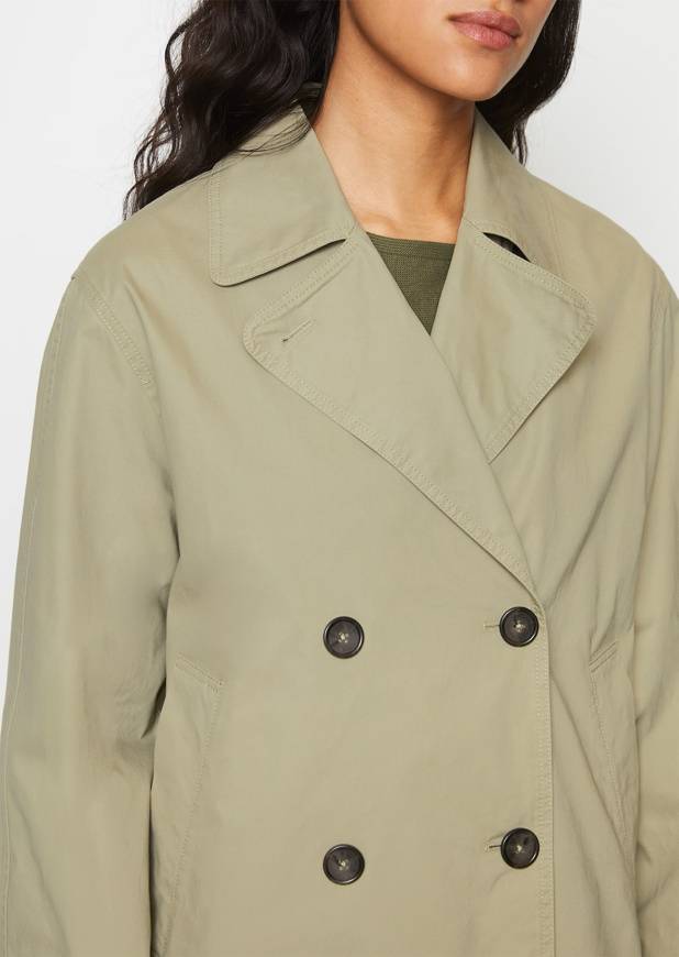 Please Jeans MARCO POLO SHORT TRENCH - STEAMED SAGE Sottocosto