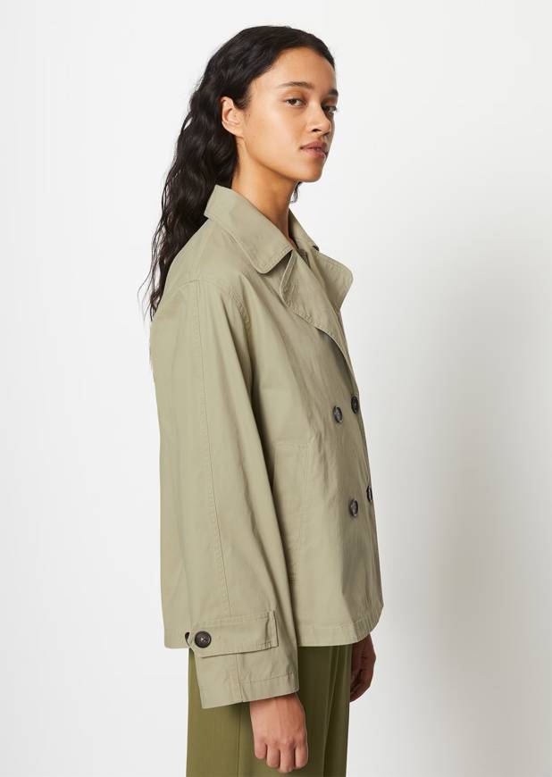 Please Jeans MARCO POLO SHORT TRENCH - STEAMED SAGE Sottocosto