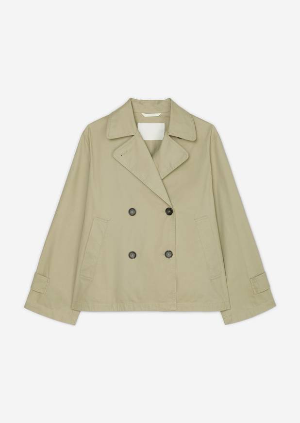 Please Jeans MARCO POLO SHORT TRENCH - STEAMED SAGE Sottocosto