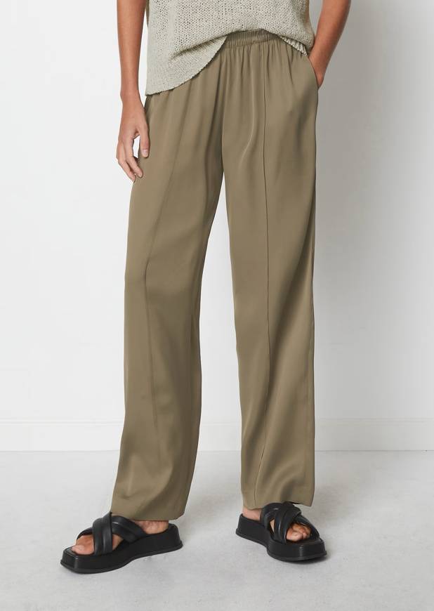 Please Jeans MARCO POLO PANTS FLUENT JOGGER - MILKY BROWN Presa
