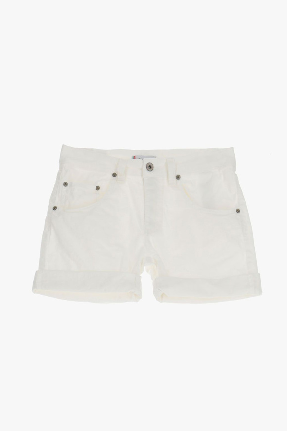 Please Jeans PLEASE SHORTS - D0G N3N - BIANCO LANA Sconti VIP