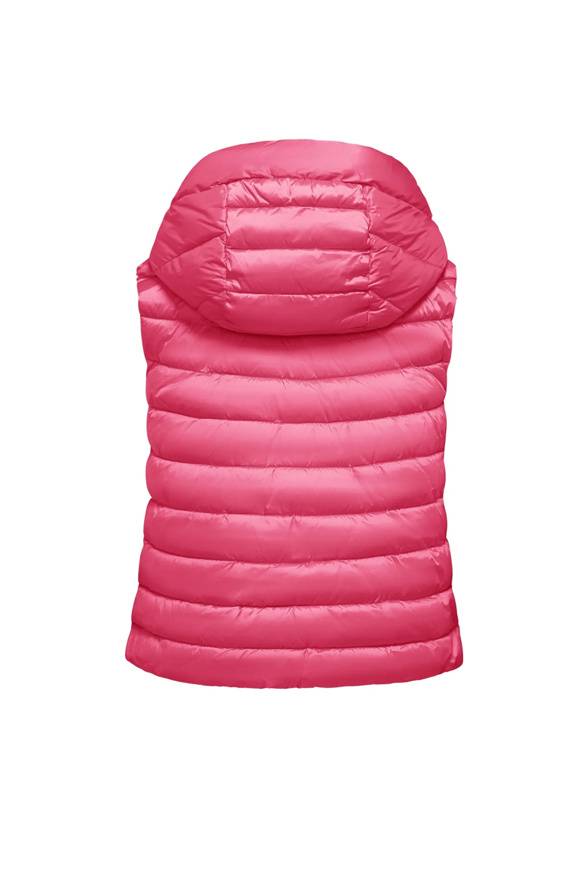 Please Jeans BOMBOOGIE SLEEVELESS DOWN JACKET - RASPBERRY MOON Vendita Calda