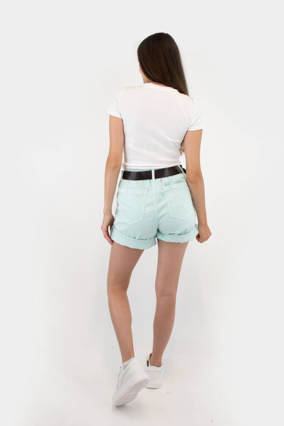 Please Jeans PLEASE BERMUDA SHORTS - D0J N3N - PURE WATER Vendite Flash