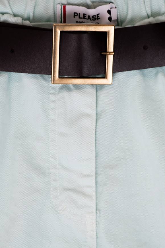 Please Jeans PLEASE BERMUDA SHORTS - D0J N3N - PURE WATER Vendite Flash
