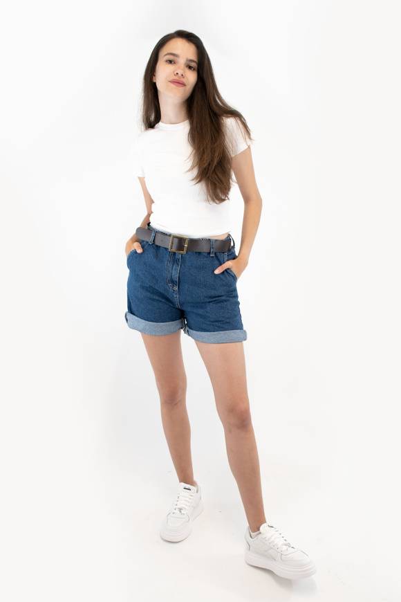 Please Jeans PLEASE BERMUDA SHORTS - D0J C81 (N3N) - BLU DENIM In Saldo