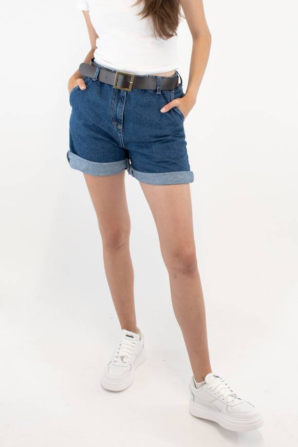 Please Jeans PLEASE BERMUDA SHORTS - D0J C81 (N3N) - BLU DENIM In Saldo