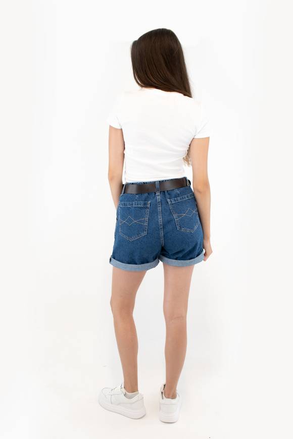 Please Jeans PLEASE BERMUDA SHORTS - D0J C81 (N3N) - BLU DENIM In Saldo