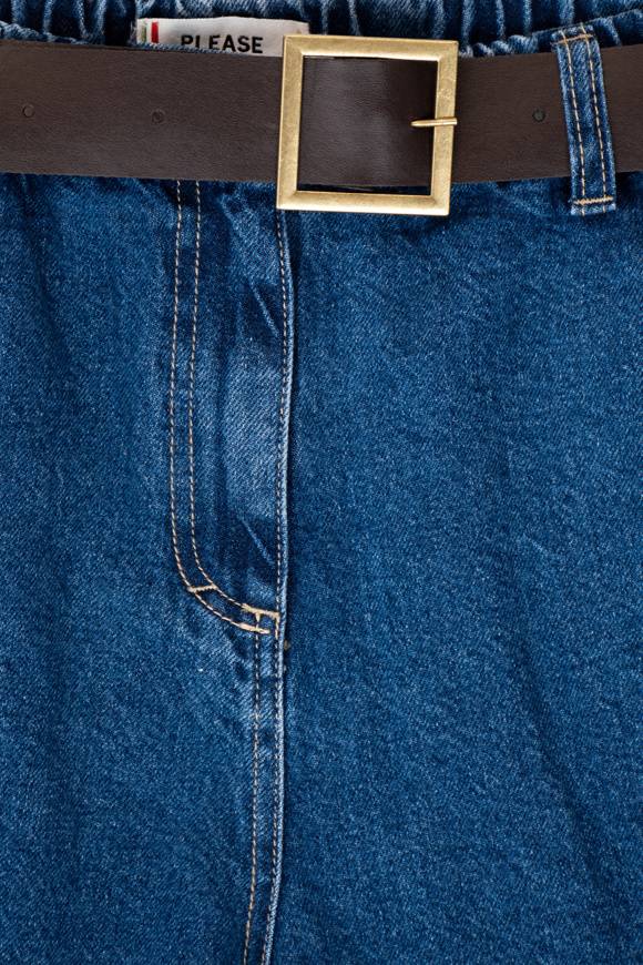 Please Jeans PLEASE BERMUDA SHORTS - D0J C81 (N3N) - BLU DENIM In Saldo