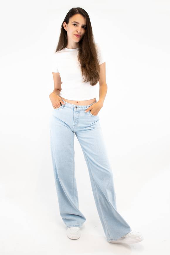 Please Jeans PLEASE FLARE JEANS - P27 NQZ - BLU DENIM Nuova