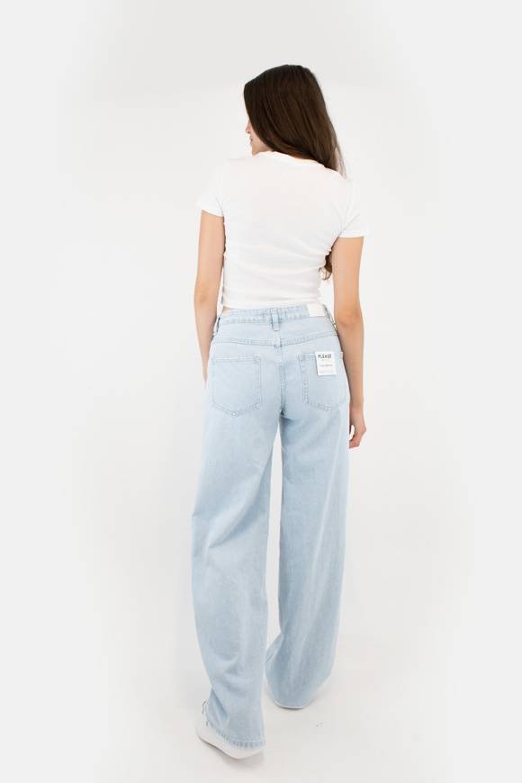 Please Jeans PLEASE FLARE JEANS - P27 NQZ - BLU DENIM Nuova