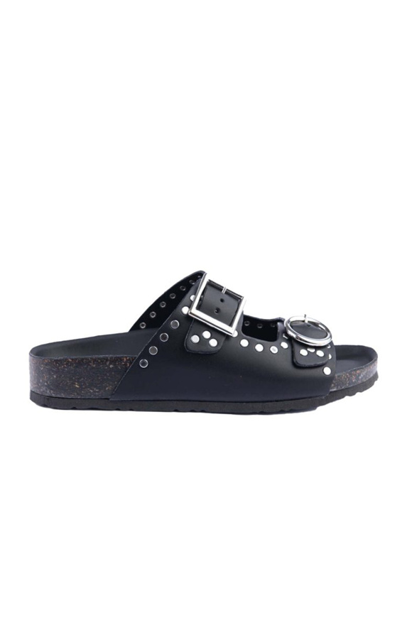 Please Jeans HAVEONE BOLT SHOES - BLACK/STUDS Moda