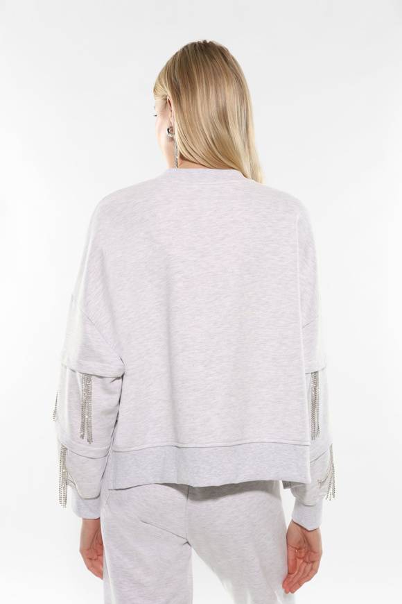Please Jeans IMPERIAL SWEATSHIRT - FG3 APL - GREY Qualità Garantita