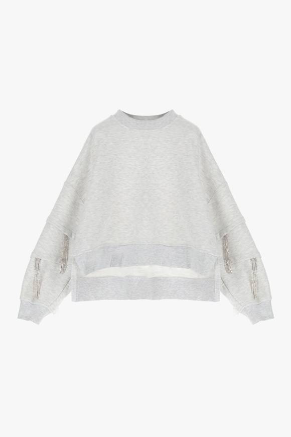 Please Jeans IMPERIAL SWEATSHIRT - FG3 APL - GREY Qualità Garantita