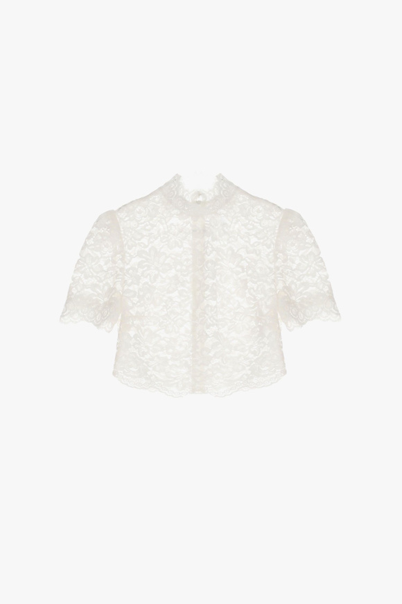 Please Jeans IMPERIAL CROPPED SHIRT - CMA HSC - LATTE Offerta