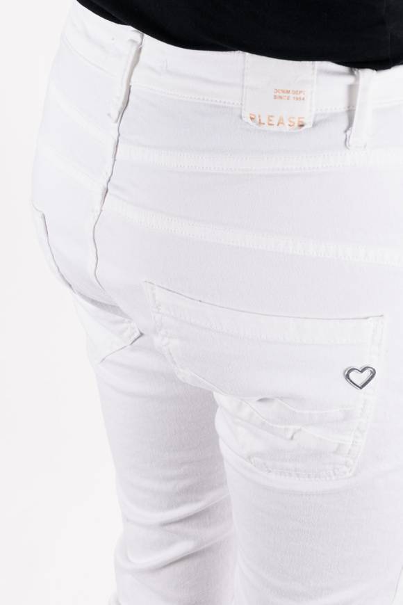 Please Jeans PLEASE - PANTALONI P78 N3N - BIANCO OTTICO Outlet