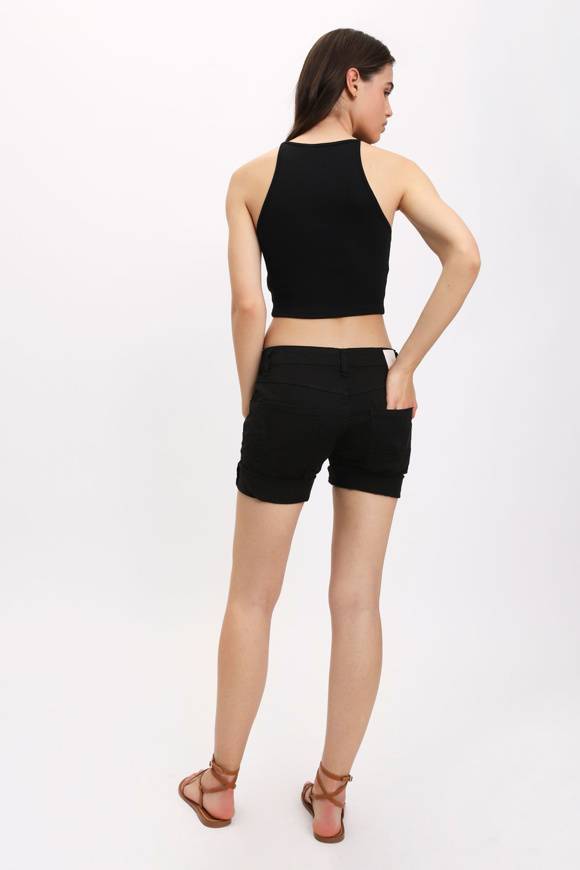 Please Jeans PLEASE – SHORTS P88 N3N - NERO Vendita Calda