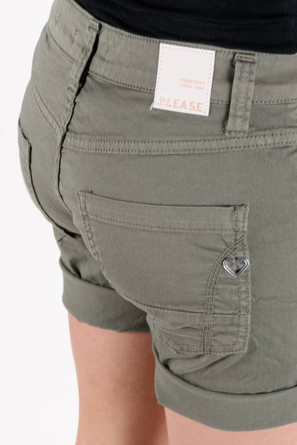 Please Jeans PLEASE – SHORTS P88 N3N - MILITARE Vendita Economica