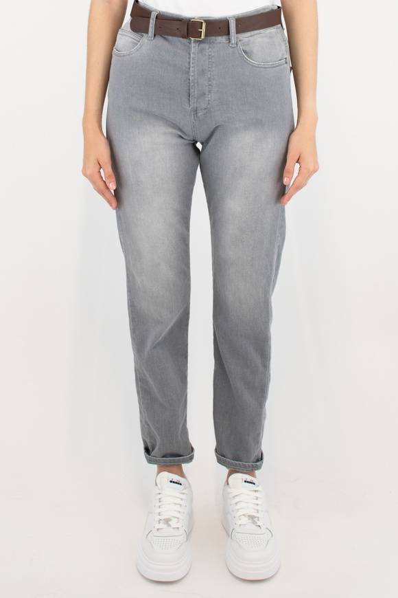 Please Jeans PLEASE TROUSERS - P2S NON - GREY Spedizione Gratuita