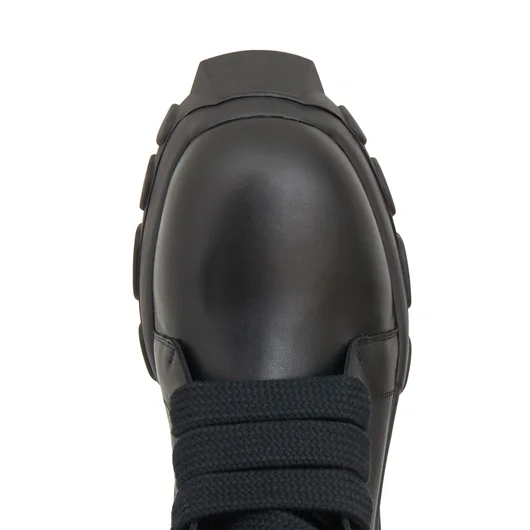 RICK OWENS STIVALI IN PELLE JUMBOLACED LACEUP BOZO TRACTOR Offerta