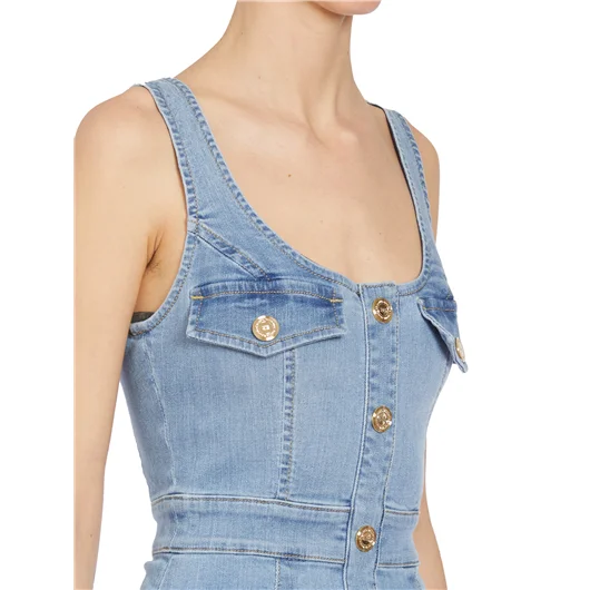 ELISABETTA FRANCHI MINI ABITO IN DENIM Only for today